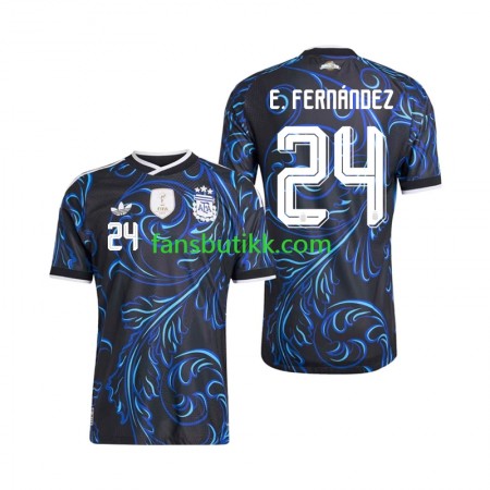 Fotballdrakt Argentina Enzo Fernandez 24 Bortetrøye World Cup 2026 Kortermet